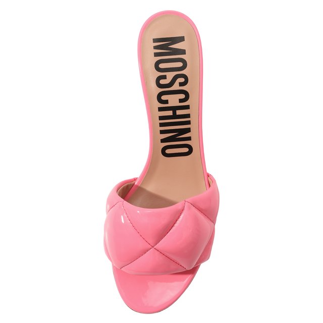 фото Кожаные мюли moschino