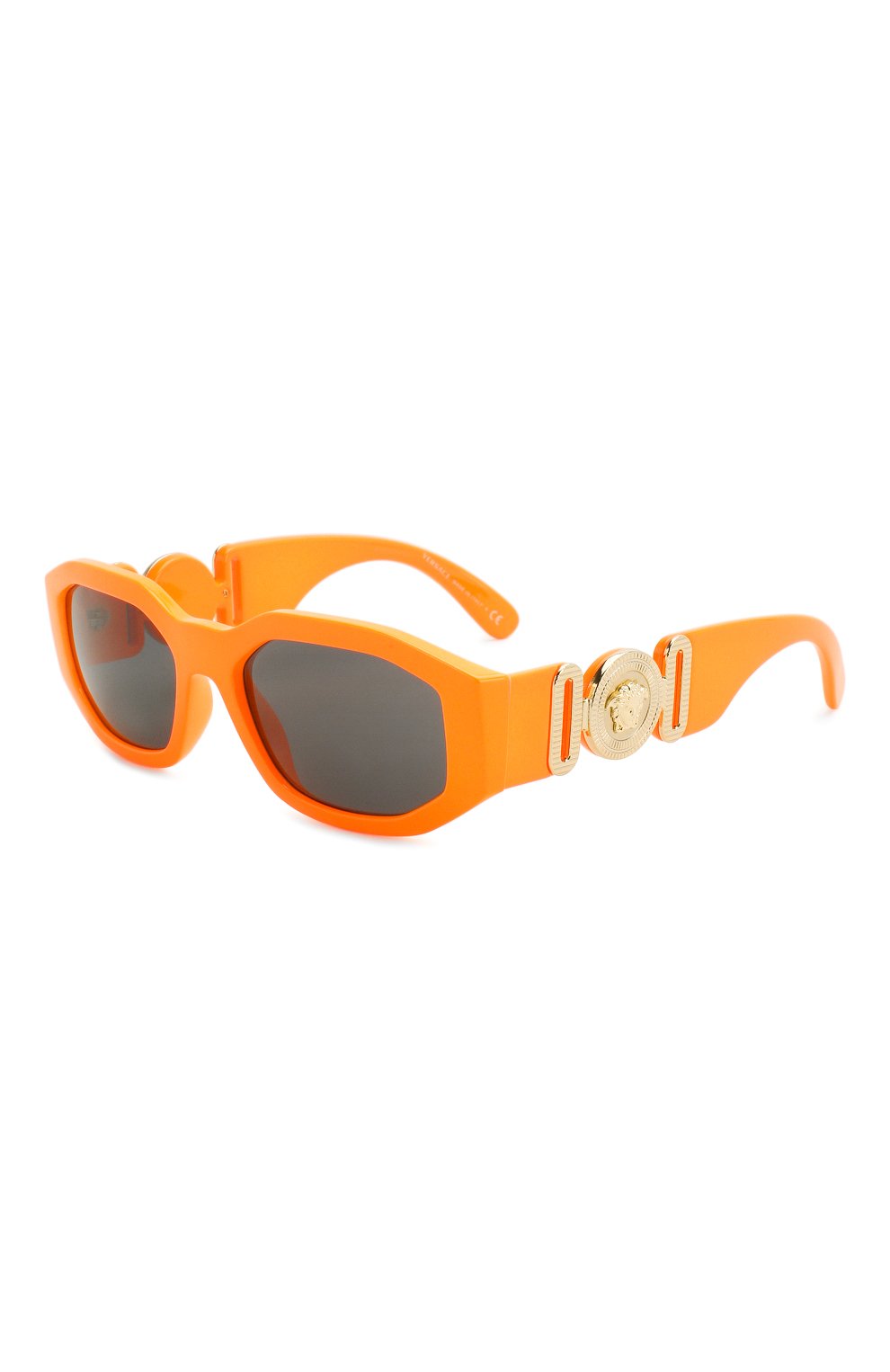 Женские солнцезащитные очки VERSACE оранжевого цвета, арт. 4361-532087 | Фото 1 (Кросс-КТ: С/з-унисекс; Региональные ограничения белый список (Axapta Mercury): RU; Тип очков: С/з; Оптика Гендер: оптика-унисекс; Очки форма: Прямоугольные)