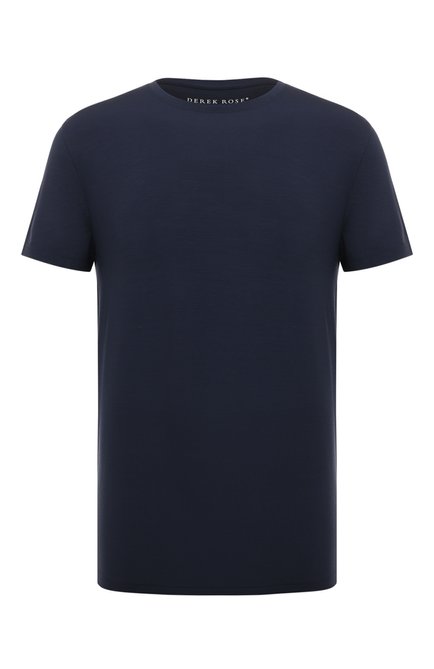 Мужская футболка DEREK ROSE синего цвета, арт. 3048-BASE001 | Фото 1 (Рукава: Короткие; Длина (для топов): Стандартные; Кросс-КТ: домашняя одежда; Мужское Кросс-КТ: Футболка-белье; Материал внешний: Синтетический материал)