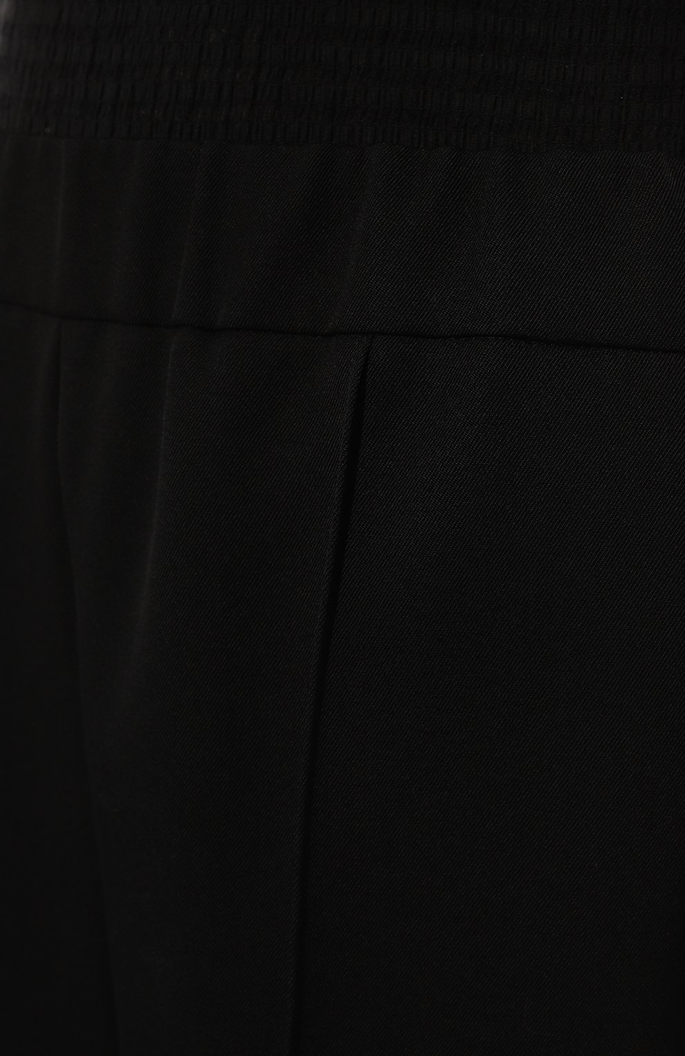 Женские шерстяные брюки JIL SANDER черного цвета, арт. J02KA0011/J40103 | Фото 5 (Силуэт Ж (брюки и джинсы): Широкие; Материал внешний: Шерсть; Длина (брюки, джинсы): Стандартные; Женское Кросс-КТ: Брюки-одежда; Материал сплава: Проставлено; Драгоценные камни: Проставлено; Стили: Минимализм)
