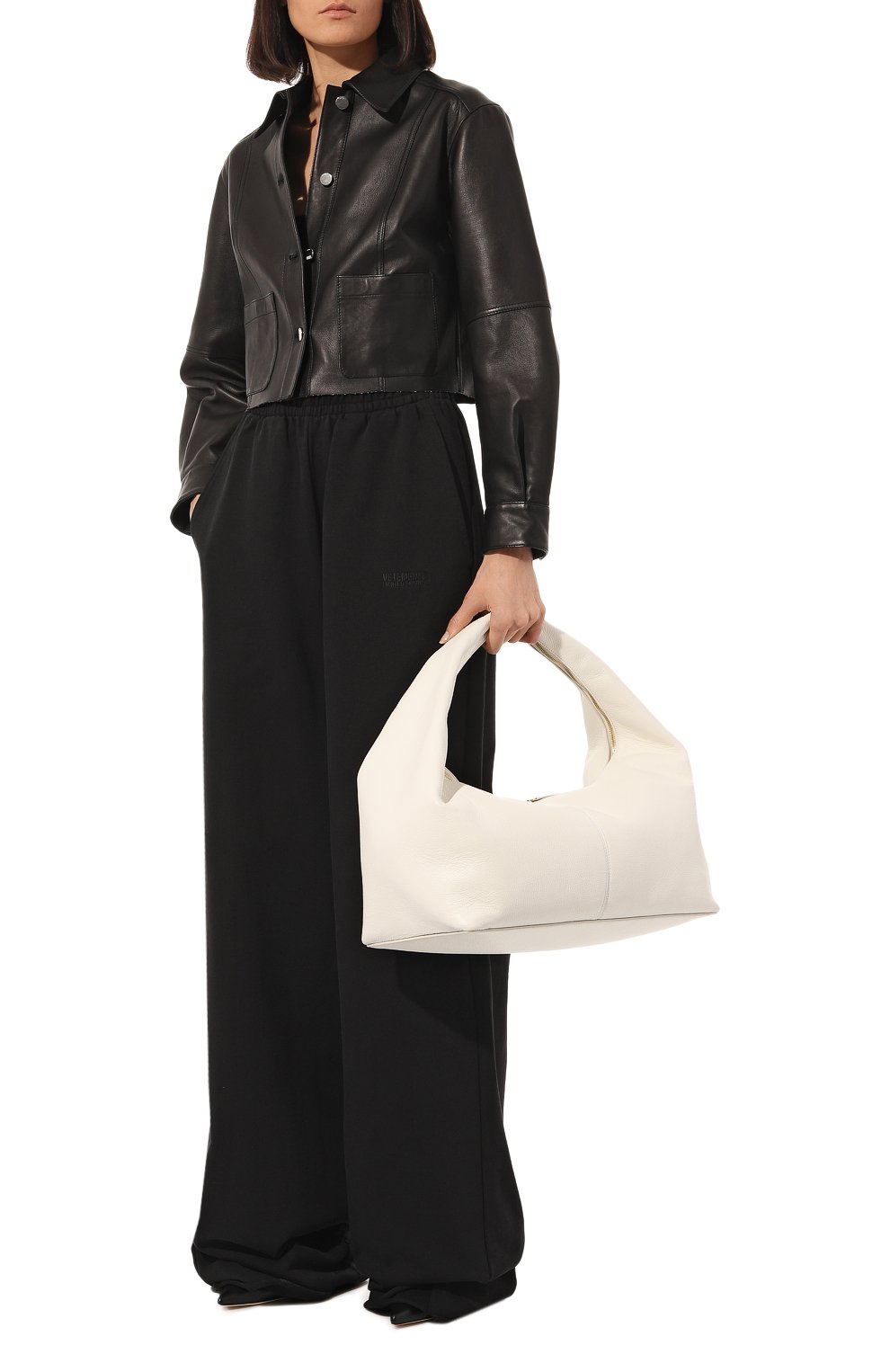 Женская сумка panier FRENZLAUER белого цвета, арт. T28 | Фото 7 (Сумки-технические: Сумки top-handle; Материал: Натуральная кожа; Размер: large)