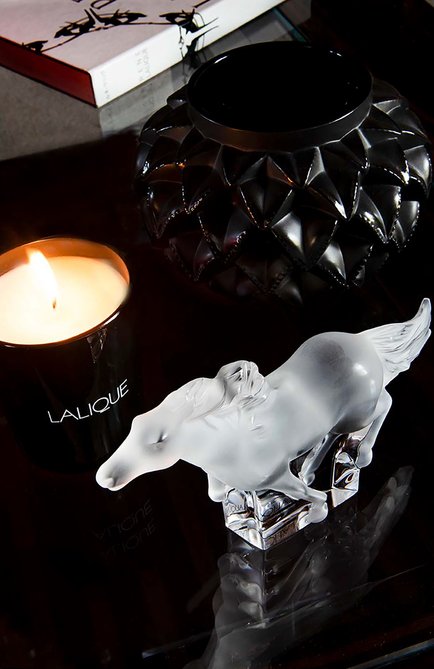 Скульптура kazak horse  LALIQUE прозрачного цвета, арт. 1204800 | Фото 2 (Статус проверки: Проверена категория; Интерьер_коллекция: Horse; Ограничения доставки: fragile-2)