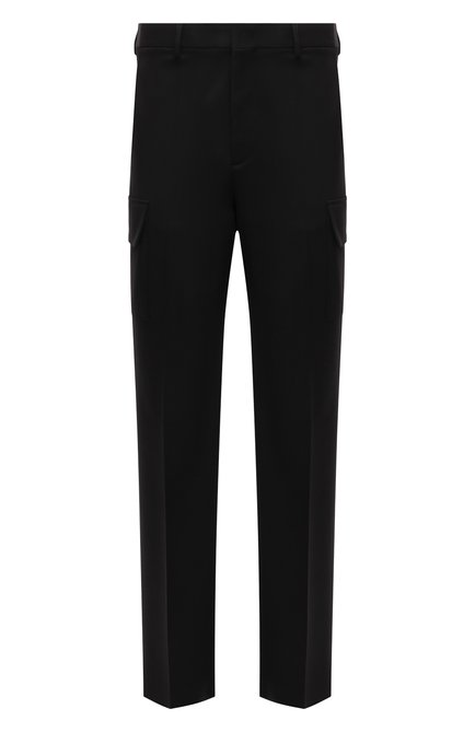Мужские шерстяные брюки-карго VALENTINO черного цвета по цене 96700 руб., арт. XV3RBG03804 | Фото 1