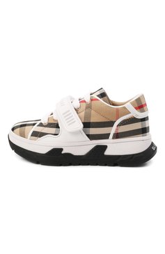Мужского кроссовки BURBERRY бежевого цвета, арт. 8049360 | Фото 2 (Региональные ограничения белый список (Axapta Mercury): Не проставлено; Нос: Не проставлено; толщина подошвы: 3,1; ширина носка стельки: 6)