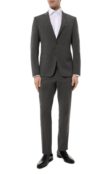 Мужской костюм BOSS серого цвета по цене 65800 руб., арт. 50509491 | Фото 1