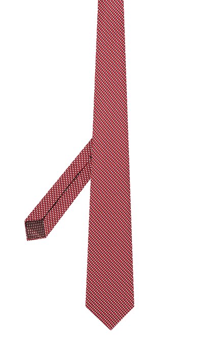 Мужской шелковый галстук BRIONI красного цвета, арт. 061G00/P0427 | Фото 2 (Принт: С принтом; Материал: Текстиль, Шелк; Региональные ограничения белый список (Axapta Mercury): RU)
