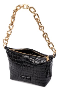 Женская сумка MIU MIU черного цвета, арт. 5BC101-2DQ8-F0002-OOO | Фото 5 (Сумки-технические: Сумки top-handle; Материал: Натуральная кожа; Размер: mini; Ремень/цепочка: На ремешке)