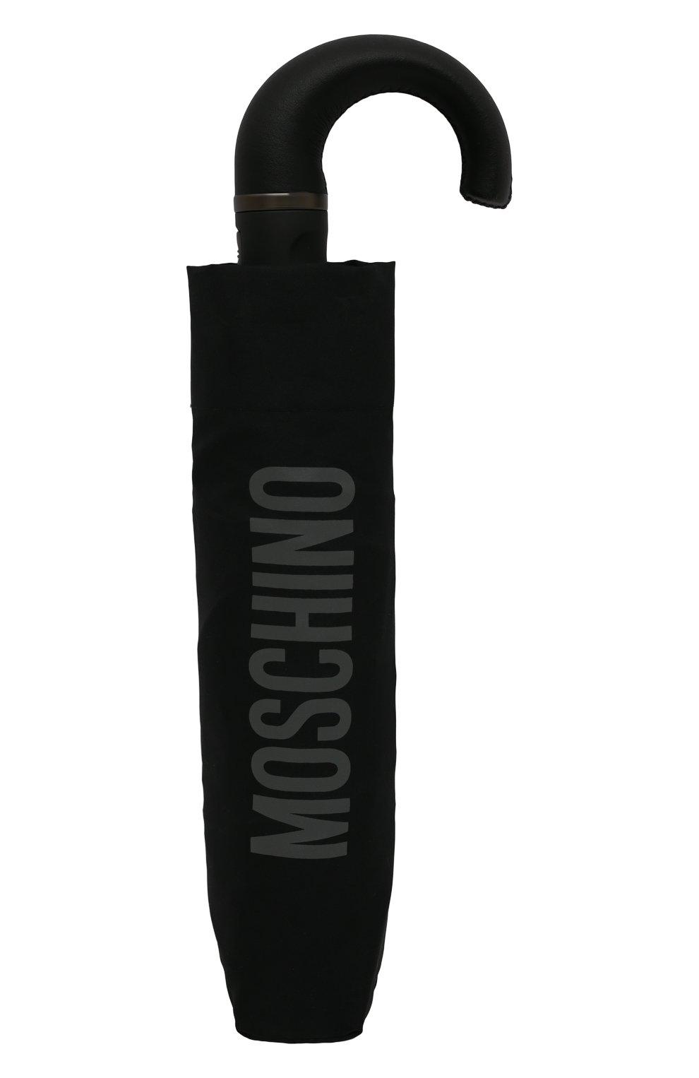 Мужской складной зонт MOSCHINO черного цвета, арт. 8064-T0PLESS | Фото 4 (Материал: Текстиль, Синтетический материал, Металл; Материал сплава: Проставлено; Нос: Не проставлено)