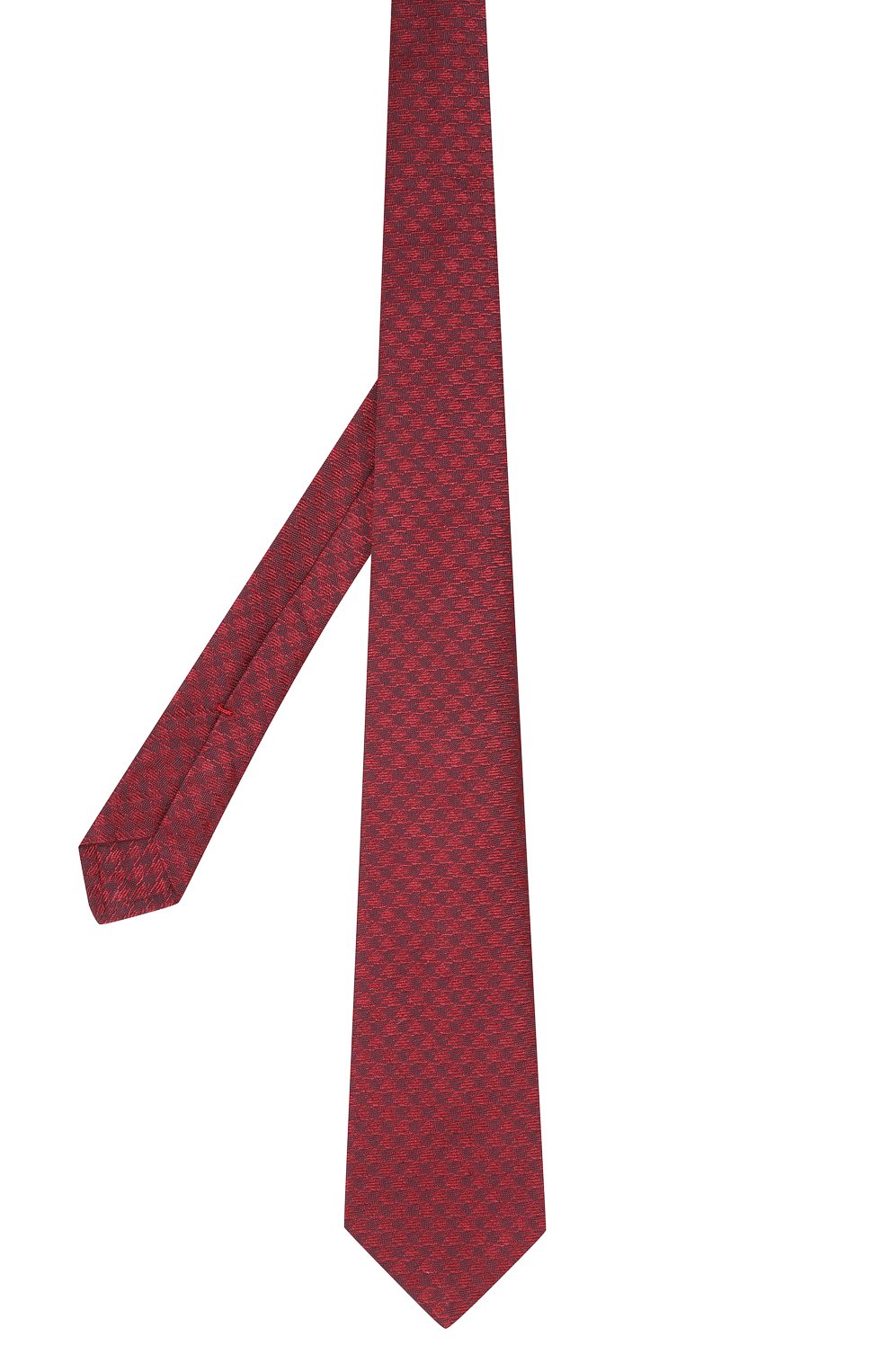 Мужской шелковый галстук KITON красного цвета, арт. UCRVKLC09F59 | Фото 2 (Принт: С принтом; Материал: Текстиль, Шелк; Материал внутренний: Не назначено; Материал сплава: Проставлено; Нос: Не проставлено; Статус проверки: Проверена категория)