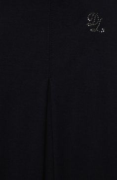 Детская юбка DAL LAGO темно-синего цвета, арт. R353A/8111/7-12 | Фото 3 (Случай: Повседневный; Материал сплава: Проставлено; Девочки-школьная форма: Юбки; Нос: Не проставлено; Стили: Классический; Материал подклада: Синтетический материал, Вискоза; Материал внешний: Вискоза; Ростовка одежда: 10 - 11 лет | 140 - 146см, 12 лет | 152 см, 7 лет | 122 см, 8 лет | 128 см, 9 лет | 134 см)