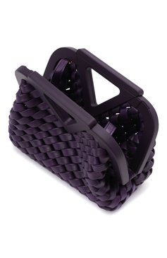 Женская сумка point small BOTTEGA VENETA фиолетового цвета, арт. 666860/V14N1 | Фото 6 (Сумки-технические: Сумки top-handle; Материал: Натуральная кожа; Ремень/цепочка: На ремешке; Размер: small)
