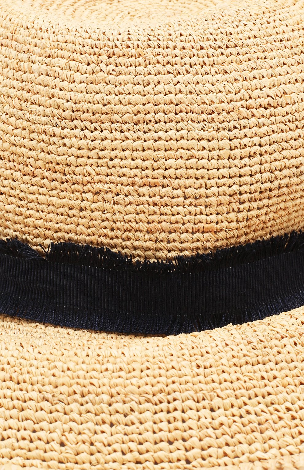 Женская соломенная шляпа с лентой HEIDI KLEIN синего цвета, арт. ACRW1257 | Фото 3 (Материал: Растительное волокно; Статус проверки: Проверено, Проверена категория)