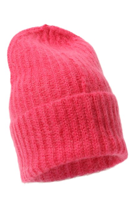 Женская шапка TAK.ORI фуксия цвета, арт. AC043MW018PF17 | Фото 1 (Материал: Синтетический материал, Текстиль, Шерсть)