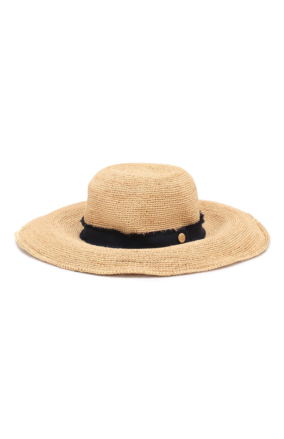 Женская соломенная шляпа с лентой HEIDI KLEIN синего цвета, арт. ACRW1257 | Фото 2 (Материал: Растительное волокно; Статус проверки: Проверено, Проверена категория)