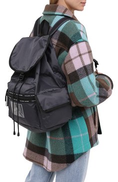 Женский рюкзак MARC JACOBS (THE) серого цвета, арт. M0016263 | Фото 2 (Случай: Повседневный; Материал: Текстиль; Стили: Кэжуэл; Размер: large)