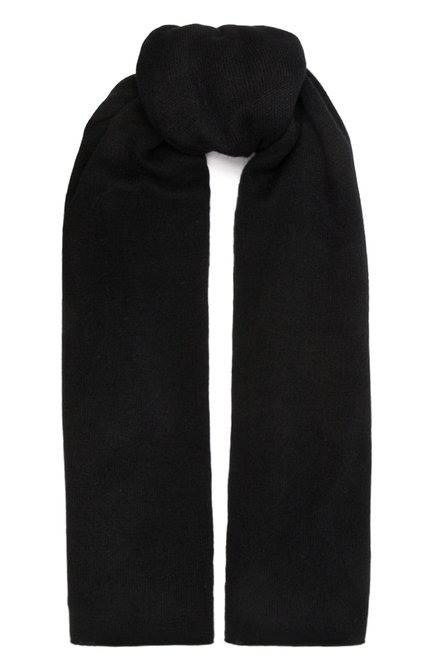 Мужской кашемировый шарф ALLUDE черного цвета по цене 41350 руб., арт. 235/11241 | Фото 1