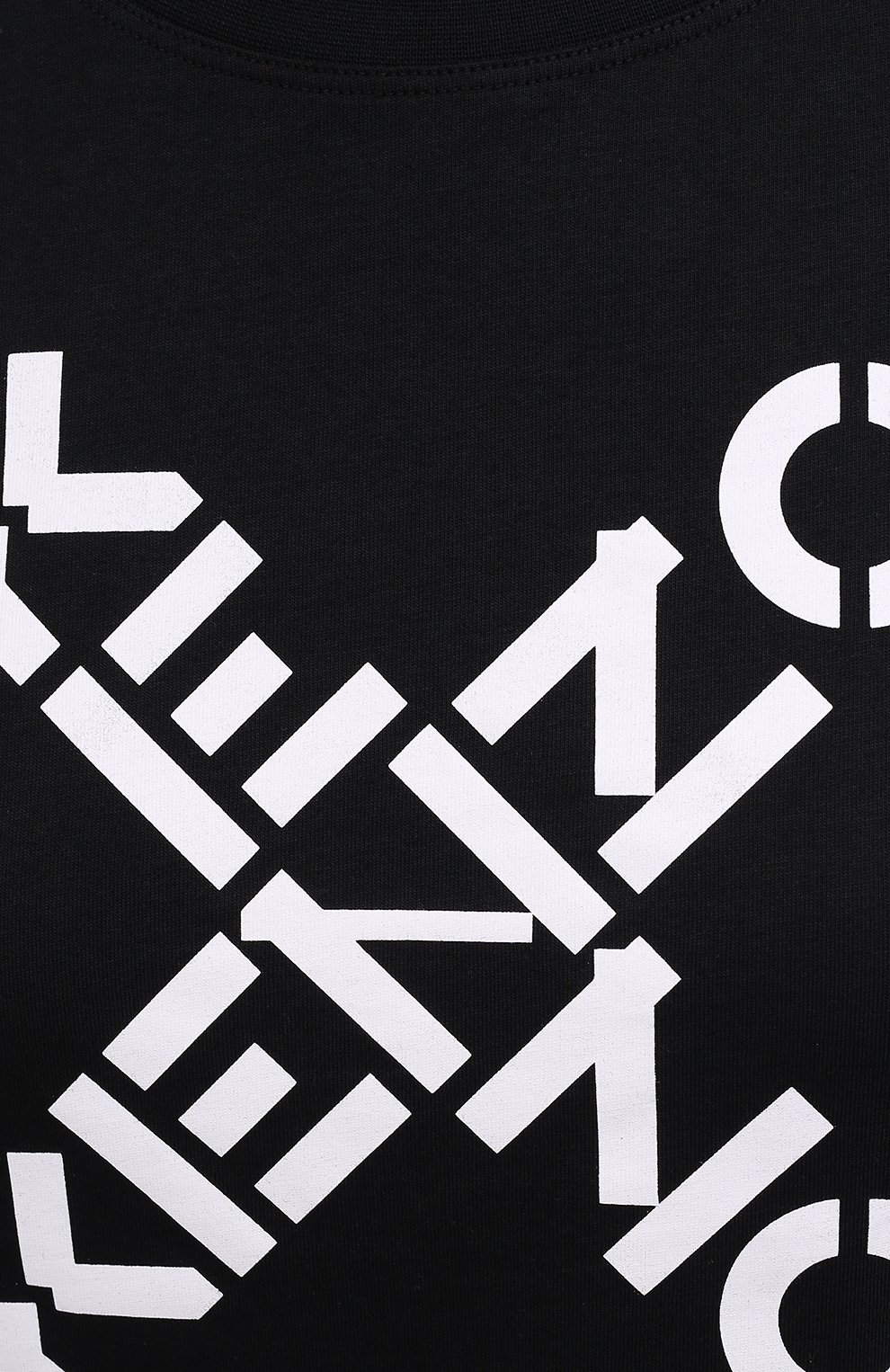 Женская хлопковая футболка kenzo sport KENZO черного цвета, арт. FB52TS8504SJ | Фото 5 (Рукава: Короткие; Длина (для топов): Стандартные; Принт: С принтом; Материал внешний: Хлопок; Ж енское Кросс-КТ: Футболка-одежда; Стили: Кэжуэл)