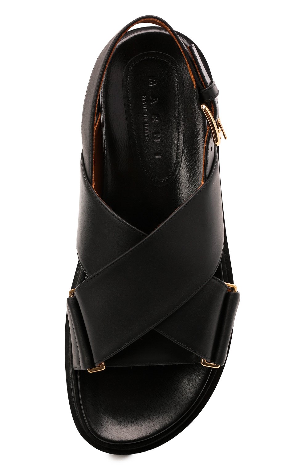 Женские кожаные сандалии MARNI черного цвета, арт. FBMS005201/P3614 | Фото 6 (Подошва: Платформа; Материал внутренний: Натуральная кожа; Региональные ограничения белый список (Axapta Mercury): RU)