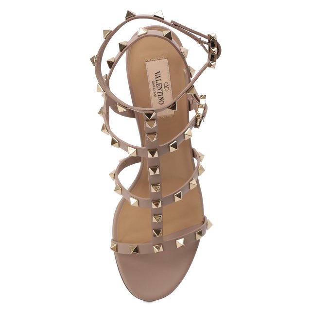 фото Кожаные босоножки rockstud valentino