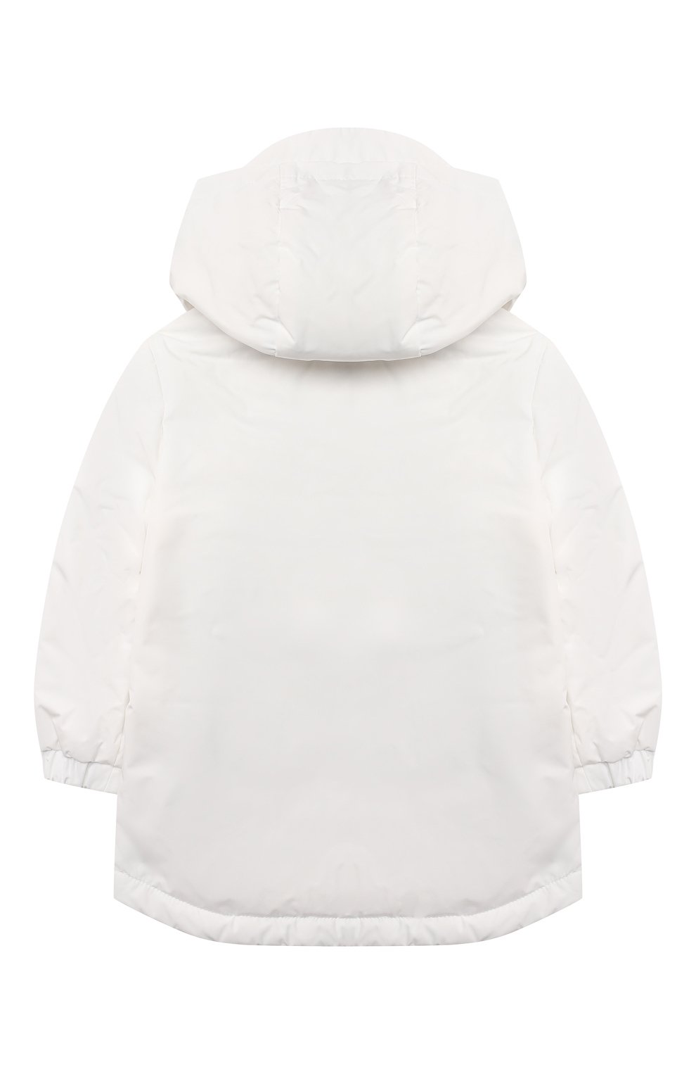 Детского пуховая куртка MONCLER белого цвета, арт. G1-951-1C508-20-54A91 | Фото 2 (Кросс-КТ НВ: Куртки; Региональные ограничения белый список (Axapta Mercury): RU)