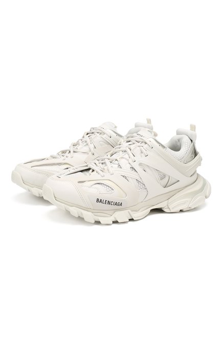 Мужские текстильные кроссовки track BALENCIAGA белого цвета по цене 103000 руб., арт. 542023/W1GB1 | Фото 1