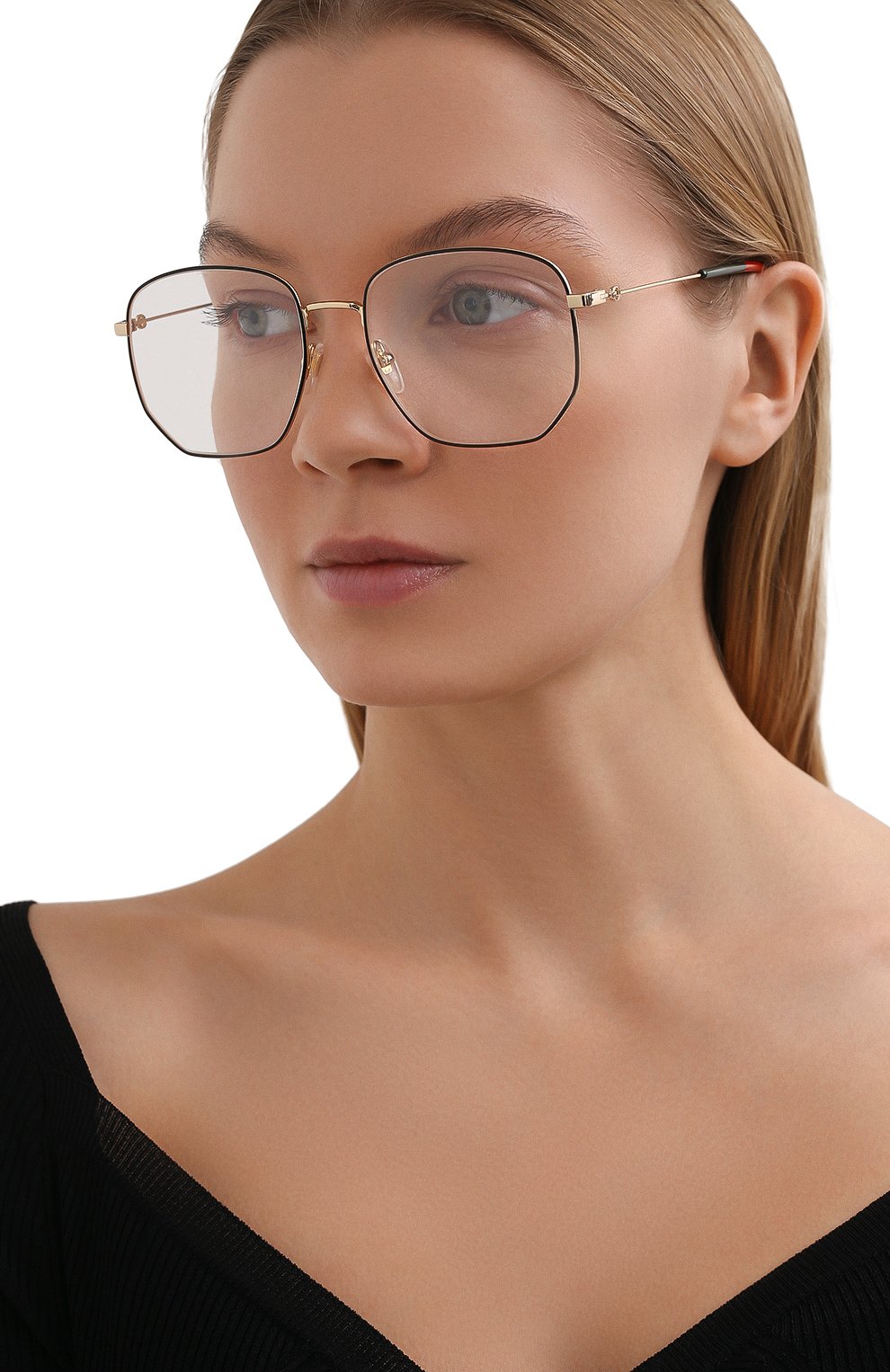 Gucci hexagon hotsell frame glasses