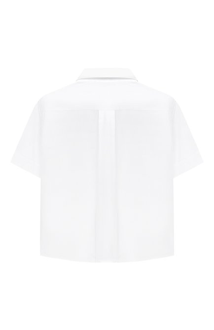 Детская сорочка с короткими рукавами DOLCE & GABBANA белого цвета, арт. L42S79/G7WXW/2-6 | Фото 2 (Материал внешний: Хлопок; Случай: Повседневный; Рукава: Короткие; Мальчики-школьная форма: Рубашки; Региональные ограничения белый список (Axapta Mercury): RU; Ростовка одежда: 2 года | 92 см, 3 года | 98 см, 4 года | 104 см, 5 лет | 110 см, 6 лет | 116 см)