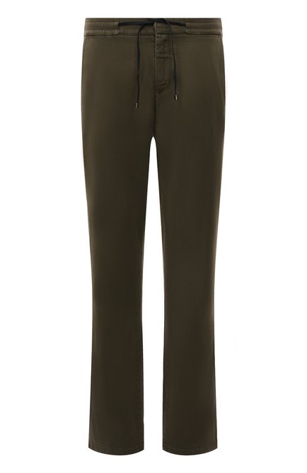 Мужские брюки ZILLI хаки цвета, арт. M0Y-ZS520-TEPI9/BHR1 | Фото 1 (Материал внешний: Растительное волокно, Лиоцелл, Хлопок; Длина (брюки, джинсы): Стандартные; Случай: Повседневный; Стили: Милитари)