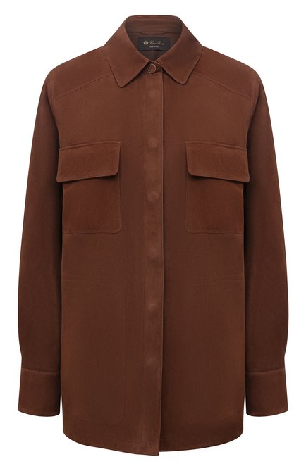 Женская замшевая куртка LORO PIANA коричневого цвета по цене 818000 руб., арт. FAL7266 | Фото 1