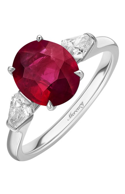 Женские кольцо MERCURY бесцветного цвета, арт. MR23657WRK | Фото 1 (Материал сплава: Белое золото; Драгоценные камни: Бриллианты)