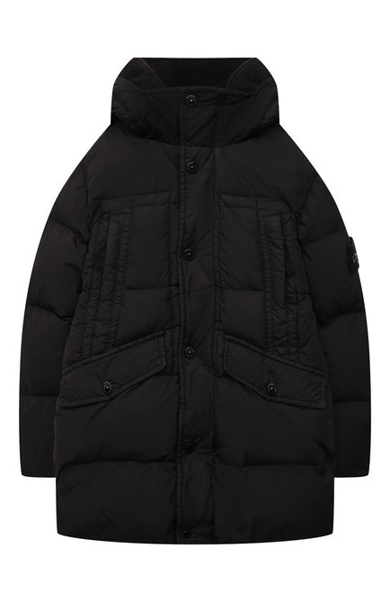 Детского пуховая куртка STONE ISLAND черного цвета по цене 66200 руб., арт. 751640533/6-8 | Фото 1