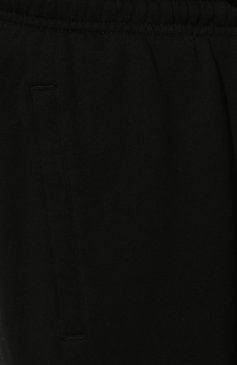 Мужские хлопковые джоггеры MARCELO BURLON черного цвета, арт. CMCH024S22FLE001 | Фото 5 (Длина (брюки, джинсы): Стандартные; Материал внешний: Хлопок; Стили: Спорт-шик; Силуэт М (брюки): Джоггеры)