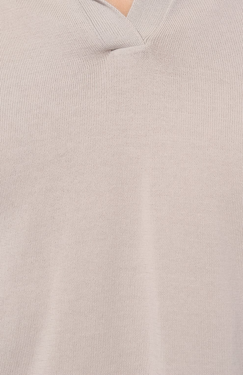 Хлопковый пуловер-поло Gran Sasso 57288/14005, цвет серый, размер 42 57288/14005 - фото 5