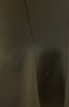 Женская юбка из вискозы ALEXANDRE VAUTHIER хаки цвета, арт. 203KSK1300 0333 | Фото 6 (Женское Кросс-КТ: Юбка-одежда; Стили: Милитари, Романтичный; Длина Ж (юбки, платья, шорты): Миди; Материал внешний: Вискоза)