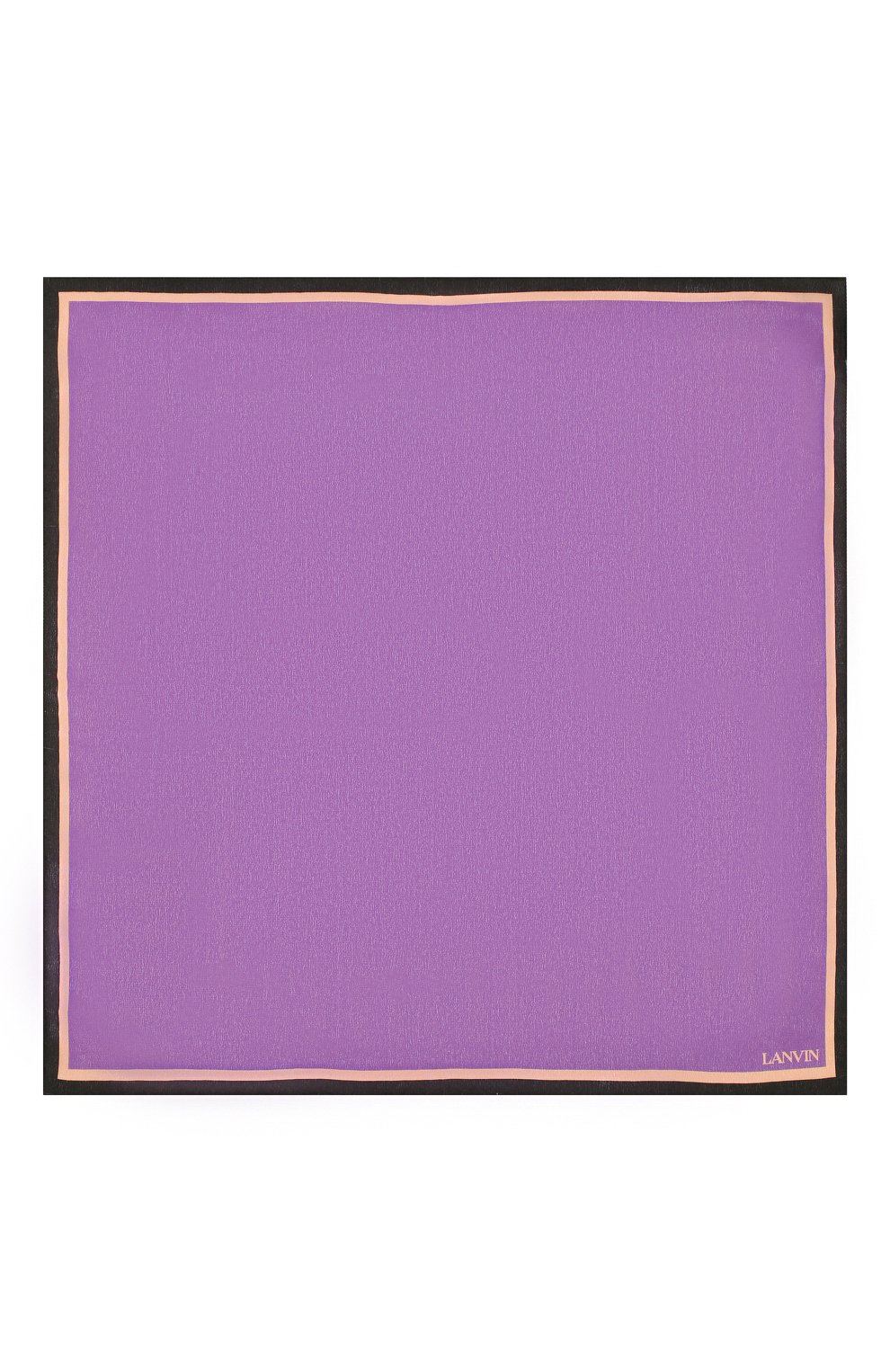 Мужской шелковый платок LANVIN фиолетового цвета, арт. 2900/HANDKERCHIEF | Фото 3 (Материал: Текстиль, Шелк; Принт: Без принта; Стили: Классический)