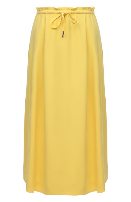 Женская шелковая юбка LORO PIANA желтого цвета по цене 194000 руб., арт. FAM0900 | Фото 1