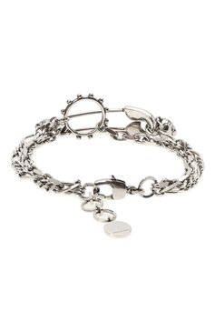 Мужской браслет ALEXANDER MCQUEEN серебряного цвета, арт. 585480/J160Y | Фото 2 (Материал: Металл)