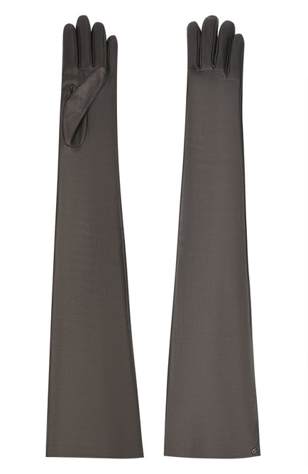 Женские кожаные перчатки GUCCI черного цвета, арт. 603553/BAP00 | Фото 2 (Длина (верхняя одежда): Длинные; Региональные ограничения белый список (Axapta Mercury): RU; Материал: Натуральная кожа)
