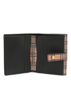 Женские кожаный кошелек с отделениями для кредитных карт  BURBERRY светло-коричневого цвета, арт. 4077856 | Фото 3 (Материал: Натуральная кожа; Статус проверки: Проверено, Проверена категория; Кросс-КТ: другое)