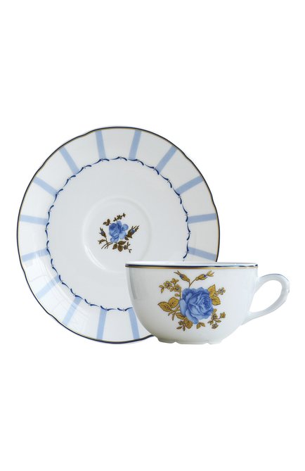 Чайная чашка с блюдцем brocante BERNARDAUD белого цвета по цене 22900 руб., арт. 1829/89 | Фото 1