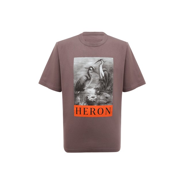 Хлопковая футболка Heron Preston HMAA032F22JER0090910