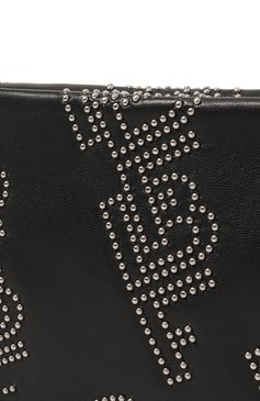 Женская сумка dulce BY FAR черного цвета, арт. 22PFDULSBLSTDMED | Фото 3 (Сумки-технические: Сумки top-handle; Размер: medium; Материал: Натуральная кожа; Материал сплава: Проставлено; Драгоценные камни: Проставлено)