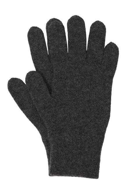 Мужские кашемировые перчатки CANOE темно-серого цвета, арт. 6916911 | Фото 1 (Кросс-КТ: Трикотаж; Материал: Шерсть, Кашемир, Текстиль)