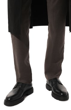 Мужски е кожаные дерби BALLY черного цвета, арт. MSF09K/CE005 | Фото 3 (Материал внутренний: Натуральная кожа; Материал сплава: Проставлено; Нос: Не проставлено; Стили: Классический)