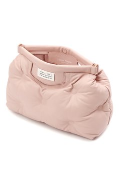 Женская сумка glam slam MAISON MARGIELA светло-розового цвета, арт. S61WG0034/PR818 | Фото 4 (Сумки-технические: Сумки через плечо; Материал: Натуральная кожа; Ремень/цепочка: На ремешке; Размер: large)
