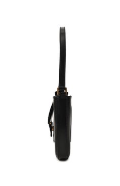 Женская сумка miranda BY FAR черного цвета, арт. 19PFMDASBLWMED | Фото 4 (Сумки-технические: Сумки top-handle; Размер: medium; Материал: Натуральная кожа; Материал сплава: Проставлено; Драгоценные камни: Проставлено)