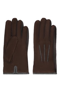 Мужские замшевые перчатки LORO PIANA темно-коричневого цвета, арт. FAF8675 | Фото 2 (Материал: Замша, Натуральная кожа; Мужское Кросс-КТ: Кожа и замша; Статус проверки: Проверена категория)