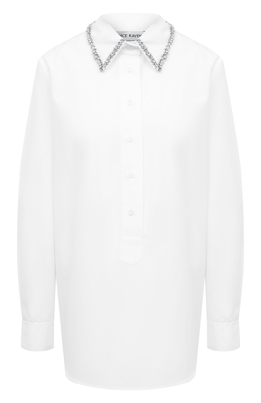 Женская белая хлопковая рубашка DICE KAYEK купить в интернетмагазине