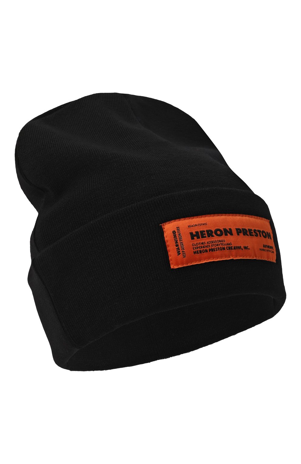 Мужская шерстяная шапка HERON PRESTON черного цвета, арт. HMLC006F22KNI0011009 | Фото 1 (Материал: Текстиль, Шерсть; Кросс-КТ: Трикотаж)