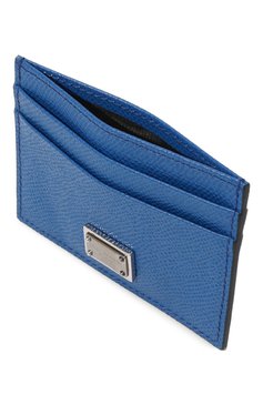 Мужской кожаный футляр для кредитных карт DOLCE & GABBANA синего цвета, арт. BP0330/AG219 | Фото 3 (Материал: Натуральная кожа; Материал сплава: Проставлено; Нос: Не проставлено)